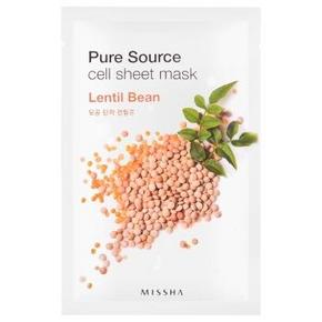 手慢无# 谜尚（MISSHA）纯净丝柔面膜扁豆 1.1元