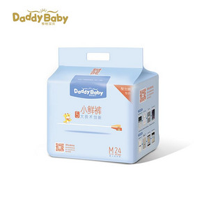 爹地宝贝 小鲜裤 3D双柔 婴儿纸尿裤M24片 11.1元包邮