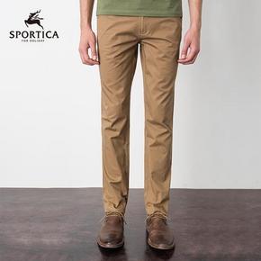 斯波帝卡 中腰纯棉休闲长裤  49元包邮