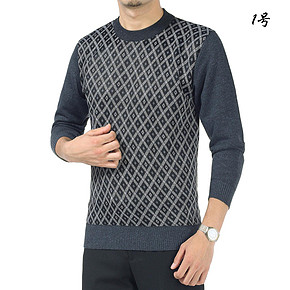 ED=ND 中老年男士圆领加厚针织衫上衣 19.9元包邮(68-48.1)