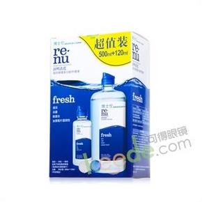 博士伦 润明清透fresh多功能护理液500ml+120ml    49元包邮