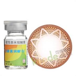 手慢无# 卫康 美润瞳180半年抛彩色隐形眼镜1片装 1元