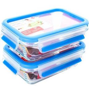 手慢无# 爱慕莎 易鲜系列 玻璃保鲜盒500ml*2个 9.9元