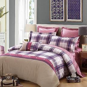 LOVO罗莱家纺 格兰布全棉缎纹四件套 199元包邮