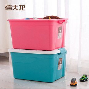 禧天龙 塑料衣物收纳箱 加厚款52升x2个装 券后66.9元包邮