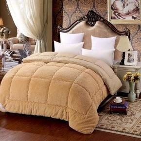 红瑞 暖柔加厚仿羊羔绒双人冬被 200*230cm 99元包邮（199-100）