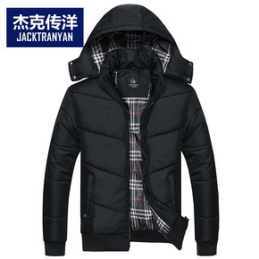 杰克传洋 加厚保暖棉服 2色可选 59元包邮(扫码99-40券)