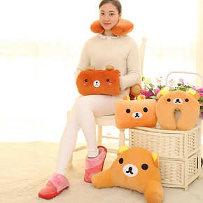午休神器# 卡通毛绒U型枕25x28cm 多款可选 7.8元包邮