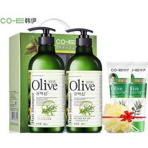 前5000名# OLive 韩伊 洗发水护发素380mlx2+护手霜*2+沐浴球 29元包邮
