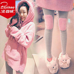 前30分钟# 北极绒 冬季韩版加厚法兰绒可爱家居服 59返29.5元(0点)