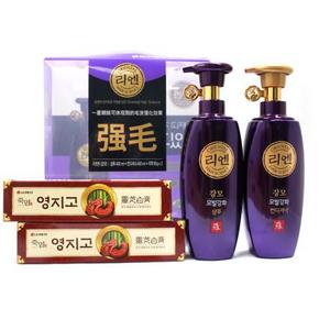 韩国 LG限量版ReEn强根固发套盒 洗400ml+护400ml+牙膏90*2 59.9元(日常100+)