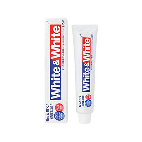 手慢无# 日本LION狮王WHITE&WHITE美白牙膏 150g 4.9元包邮