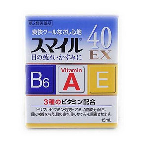 LION狮王 smile40EX眼药水抗疲劳滴眼液 折16元(80元任选5件，另有多款神价)