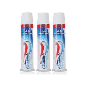 Aquafresh 家护三倍洁白挤压式牙膏100ML*3支 35元(50-15券)