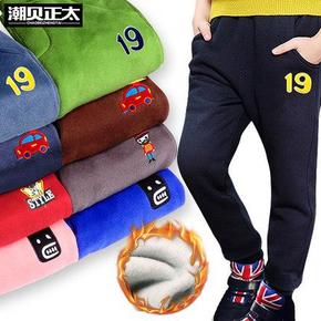 潮贝正太 男女童冬款加绒保暖休闲裤3-15岁 29.9元包邮