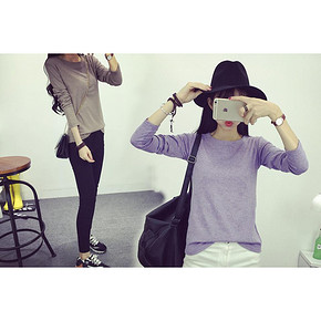 仙娇倩 修身圆领百搭打底衫 多色可选 25元包邮