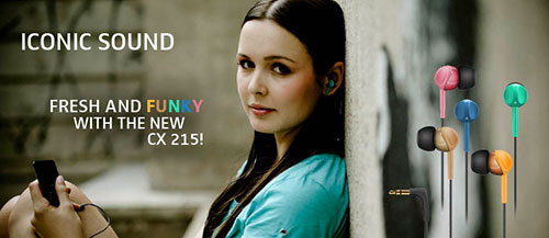 森海塞尔 (Sennheiser) CX215 BLUE 强劲低音入耳式耳机