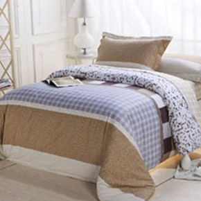 Mercury 水星家纺 全棉斜纹印花四件套+美丽雅手套 195.9元包邮(295.9-100)