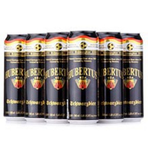 德国Hubertus狩猎神 白啤酒 568ml*24听+黑啤酒18听 200元(400-200)