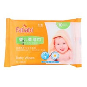 范儿萌Fababi婴儿柔湿巾 无香型 10片装 1.5元(可满100-30)