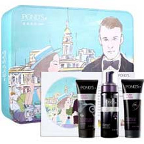 旁氏(POND'S) 复古礼盒 清透净白小黑三部曲  39.9元(手机端，还可200-100)