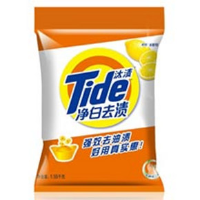 Tide 汰渍 净白去渍洗衣粉 柠檬清新型1.55Kg 7.45元(14.9，满200享5折)