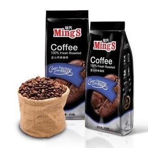 好价再现！Mings铭氏咖啡 黑袋 蓝山风味咖啡粉454g 18.8元