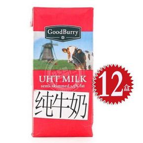Good Burry谷德堡低脂纯牛奶1L（德国进口 盒）12盒 （华东） 69.9元