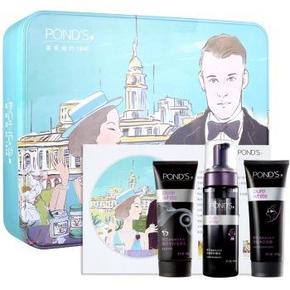 旁氏 (POND'S) 复古礼盒 清透净白小黑三部曲 折39.5元(79，200-100)