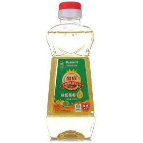 凑单优品：盈成 双低 非转基因 物理压榨菜籽油320ml 1元