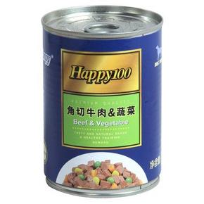 Wanpy 顽皮 Happy100系列 角切牛肉蔬菜罐头375g*12罐 38.7元(72，199-100)