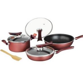 炊大皇 CKNS3-7 溢彩煎炒汤七件套锅 +凑单品 207元包邮(307-100)