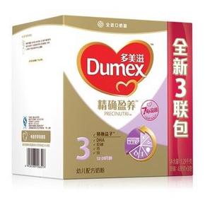 多美滋(Dumex)精确盈养幼儿配方奶粉 3段1290克 142元包邮