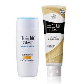 玉兰油 三重美白修复防晒乳75ml+洁面乳100g 39元