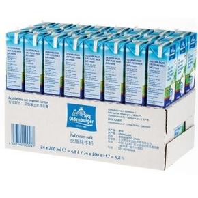 限地区： 欧德堡(Oldenburger) 全脂纯牛奶200ml*24盒 69元包邮(可62.4元)