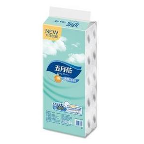 五月花 洁然不同 3层压花有芯卷纸140gx10卷 9.9元(19.9，99-50)