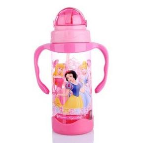 迪士尼(Disney) HM1722-3 公主480ML儿童吸管水杯 14.5元(29，200-100)