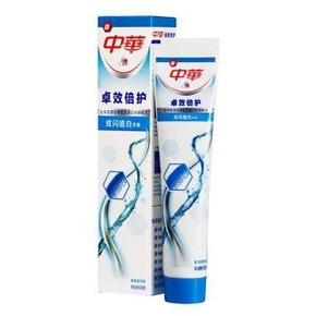 手机端：中华 卓效倍护皓白牙膏180g+赠110g套装 9.9元(限10件/可119-40)