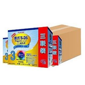 Wyeth 惠氏 S-26 金装幼儿乐幼儿配方奶粉3段1200gx4盒箱装 560元包邮