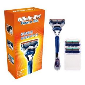 吉列 Gillette 锋隐手动1刀架2刀头+舒肤佳1000ml+720ml 101元(161-60)