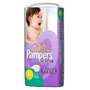 Pampers 帮宝适 紫帮 纸尿裤L42片 （进口）90元包邮