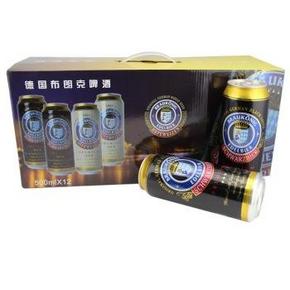 德国进口 布朗克黑啤 500ml*12听礼盒装  折49.9元(59.9，200-40券)