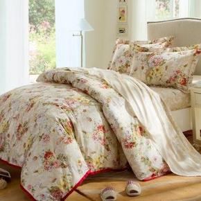 LOVO 罗莱家纺 全棉缎纹双人加大1.8米床四件套+凑单品 206元(406-200)