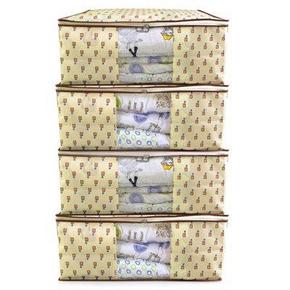 百草园 无纺布可视大号整理袋套装 4个装 14.8元包邮(5折再用券，之前69)