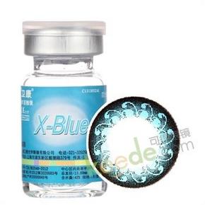 白菜价：卫康 x-blue夏艳年抛一副+海昌水清新护理液100ml 12.9元包邮