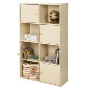 慧乐家 白枫木色八格带门柜60x23.8x106cm 94元(169，299-150)