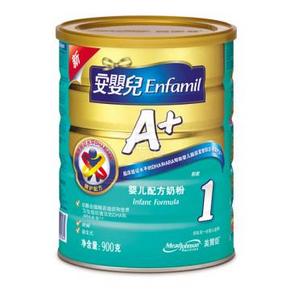 限地区：MeadJohnson美赞臣 安婴儿A+婴儿配方奶粉 1段900g/罐 145元包邮