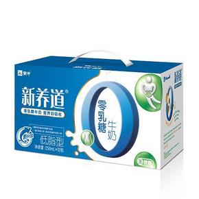 华北站：蒙牛 新养道零乳糖牛奶250ml*12 26元（52元，买1赠1）