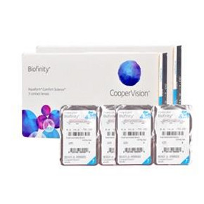 库博 佰视明 月抛隐形眼镜3片x2盒+护理液355ml 136元包邮