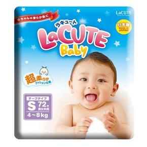 LaCUTE 乐可爱 纸尿裤 S72片 59元